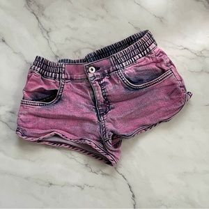 LF (Carmar) pink denim wash stretch shorts